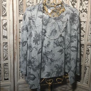 Alfred Dunner New Melange Floral Sweater